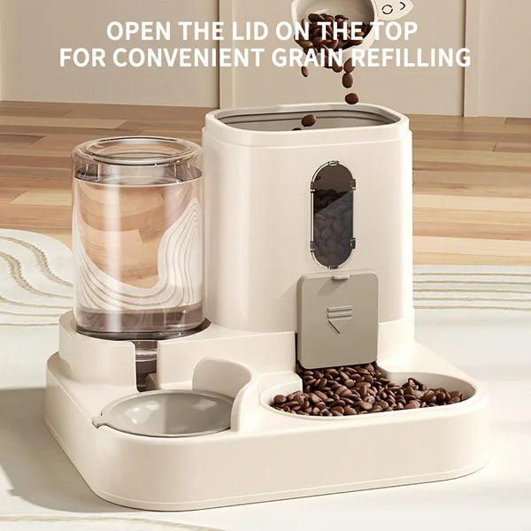 Automatic Pet Feeder and Water Dispenser | Durable Anti-Tip Design for Cats and Dogs 1