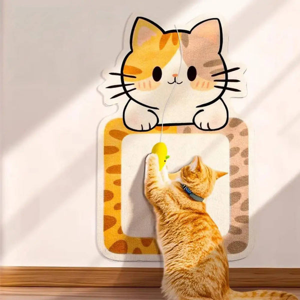Cat Wall Scratching Post | Durable Felt Vertical Cat Toy 1