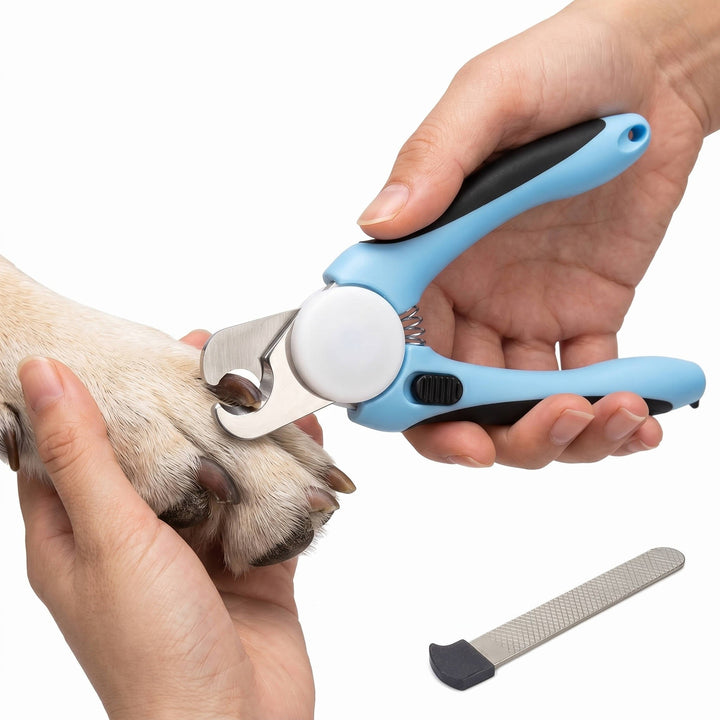 Pet Nail Clippers | Stainless Steel Blades with Safety Guard | Ergonomic Non-Slip Handle 0
