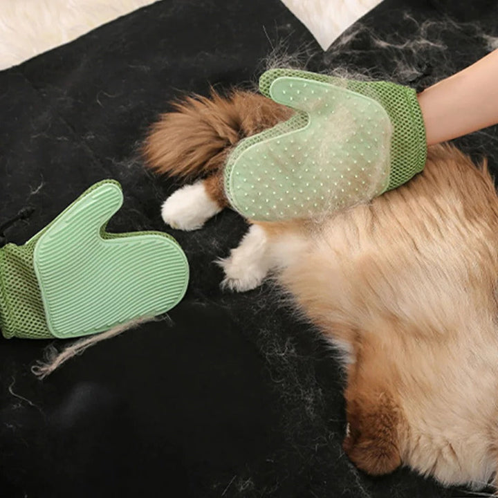Unisex Rubber Cat Grooming Glove | Dual-Sided Hair Remover Mitt with Massage Function 0