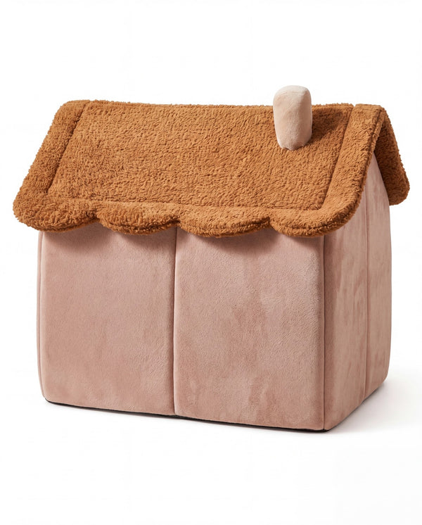 Bear Cottage Pet Bed back view