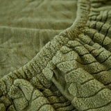Modern Leaf Jacquard Water-Repellent Anti-Scratch Stretch Full Wrap Sectional Premium Couch Cover