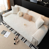 All Season Nordic Style Carved Plush Decorative Non-Slip Cozy Couch Cover