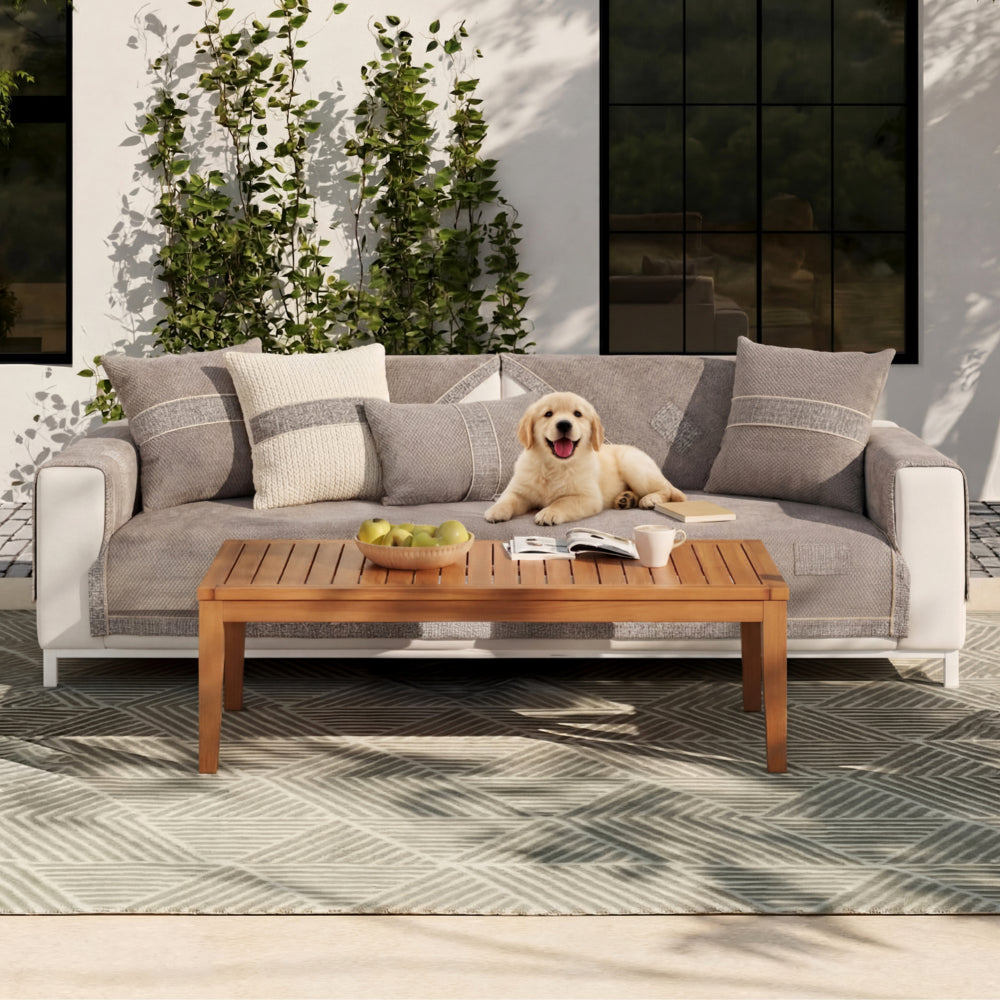 All-Season Modern Tweed Woven Chenille Anti-Slip Sleek Couch Cover