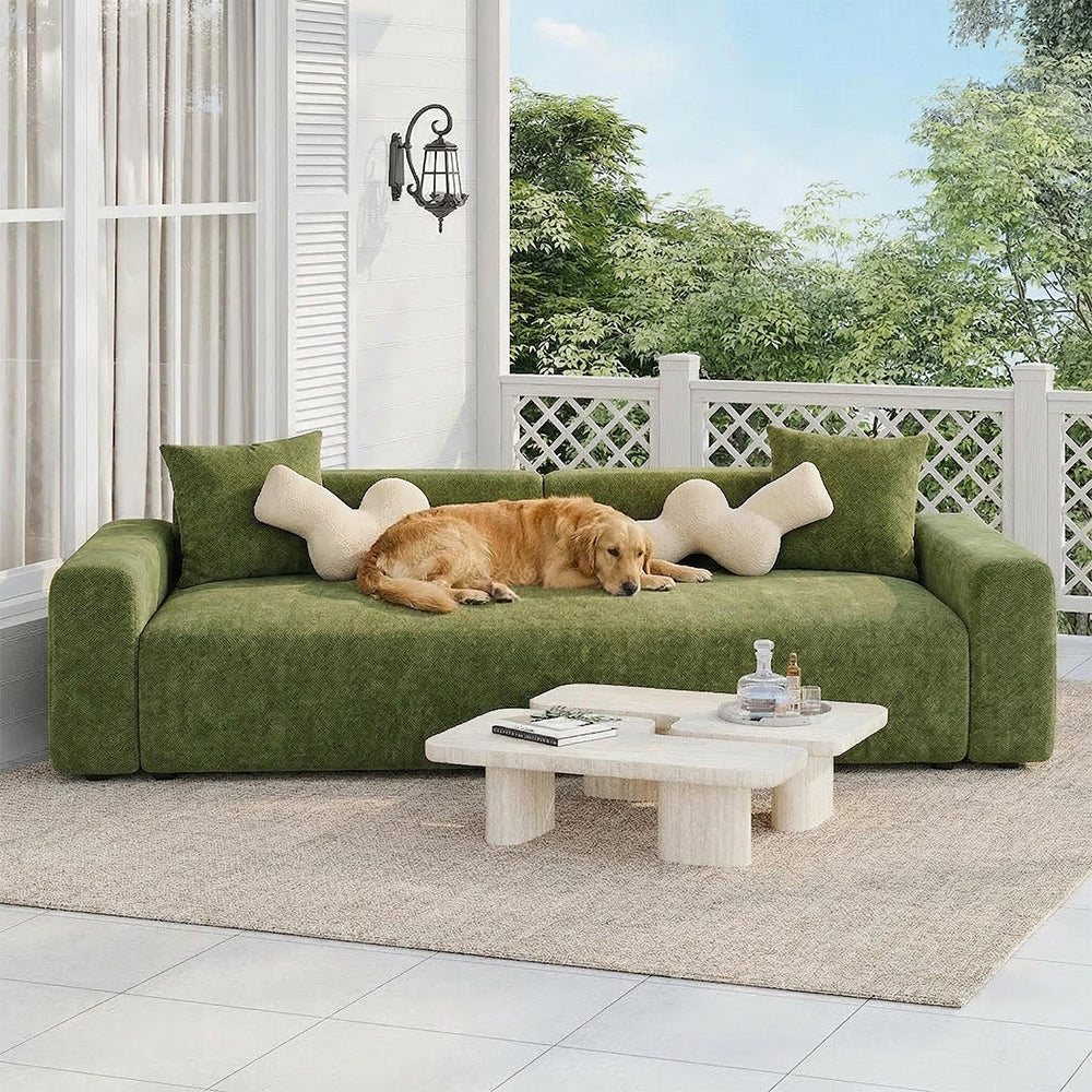 Herringbone Full Coverage Scratch-Resistant Sofa Protection Magic Stretch Cozy Couch Cover