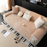 All Season Nordic Style Carved Plush Decorative Non-Slip Cozy Couch Cover