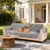 One-Piece Soft Pet-Friendly Short Plush Sofa Protection Non-Slip Snug Couch Cover
