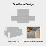 One-Piece Soft Pet-Friendly Short Plush Sofa Protection Non-Slip Snug Couch Cover