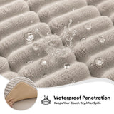 Waterproof One-Piece Cozy Flannel Sofa Protection Non-Slip Outdoor Silky Couch Cover