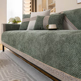 All-Season Modern Tweed Woven Chenille Anti-Slip Sleek Couch Cover