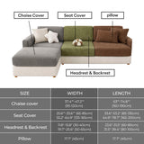 Vertical Stripe Corduroy Anti-Scratch Stretch Full-Cover Sectional Cozy Couch Cover