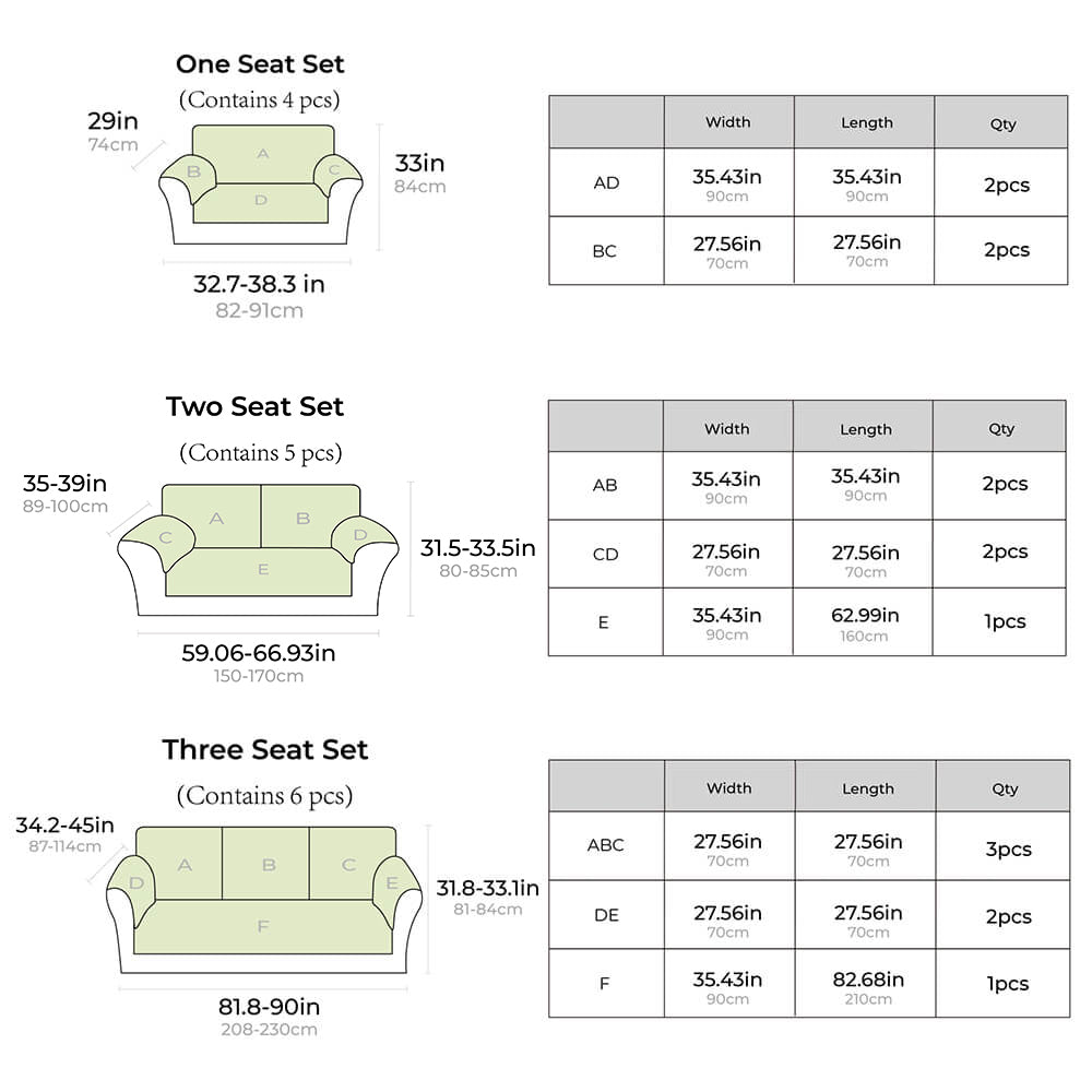 Cotton Plaid Anti-scratch Elegant Couch Cover