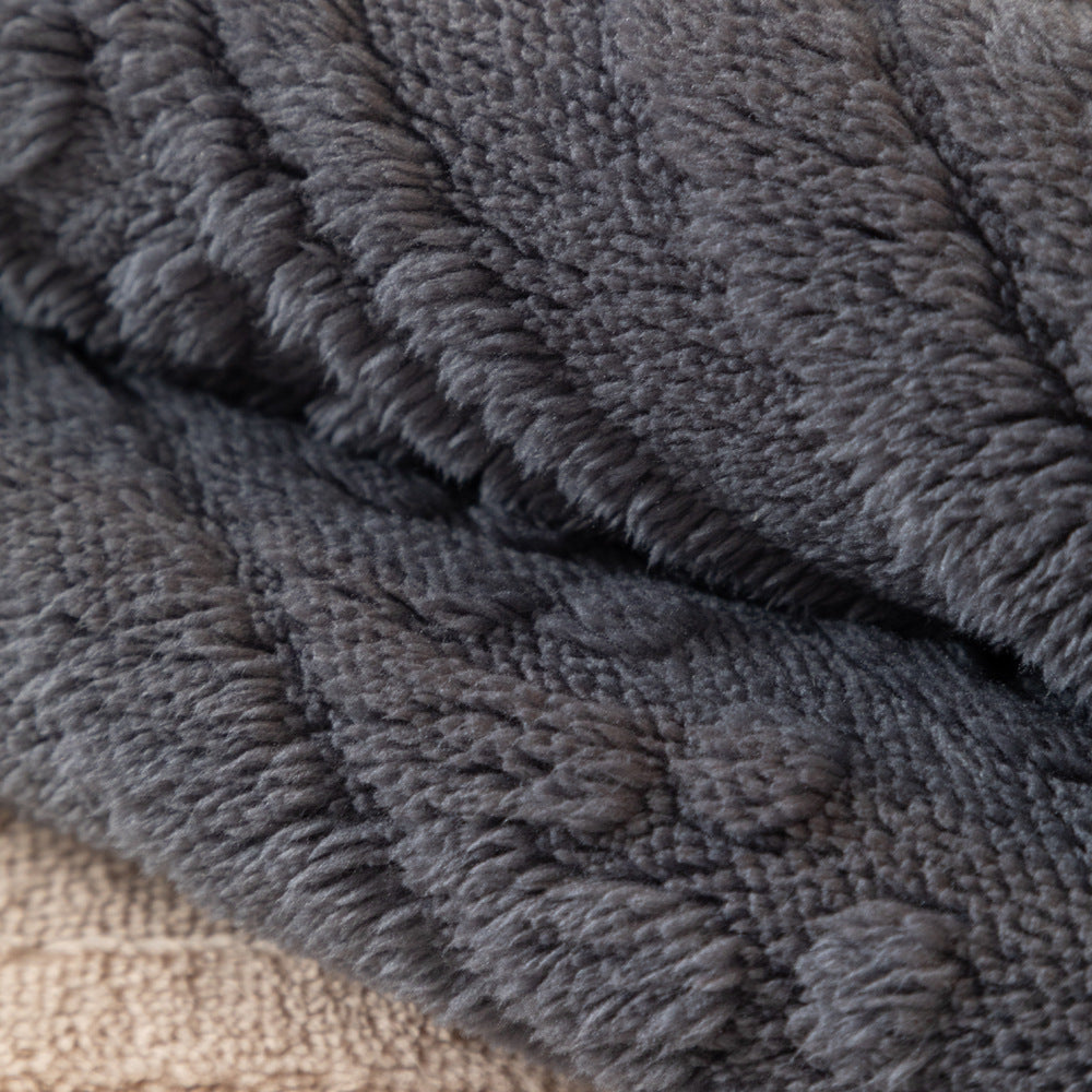 All Season Nordic Style Carved Plush Decorative Non-Slip Cozy Couch Cover