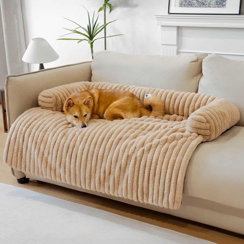 Fluffy Sofa Blanket Bolster Dog Mat Sleek Couch Cover