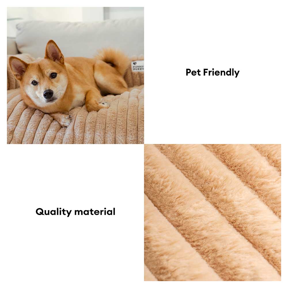 Fluffy Sofa Blanket Bolster Dog Mat Sleek Couch Cover