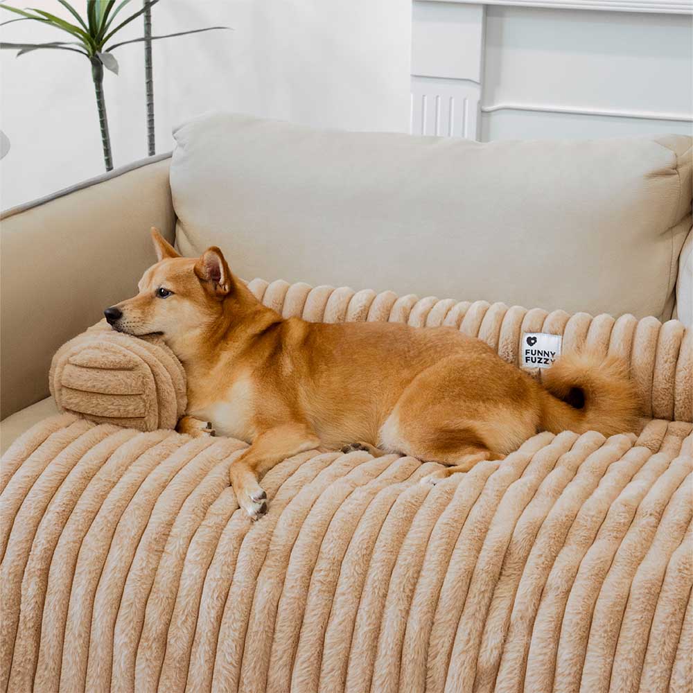 Fluffy Sofa Blanket Bolster Dog Mat Sleek Couch Cover