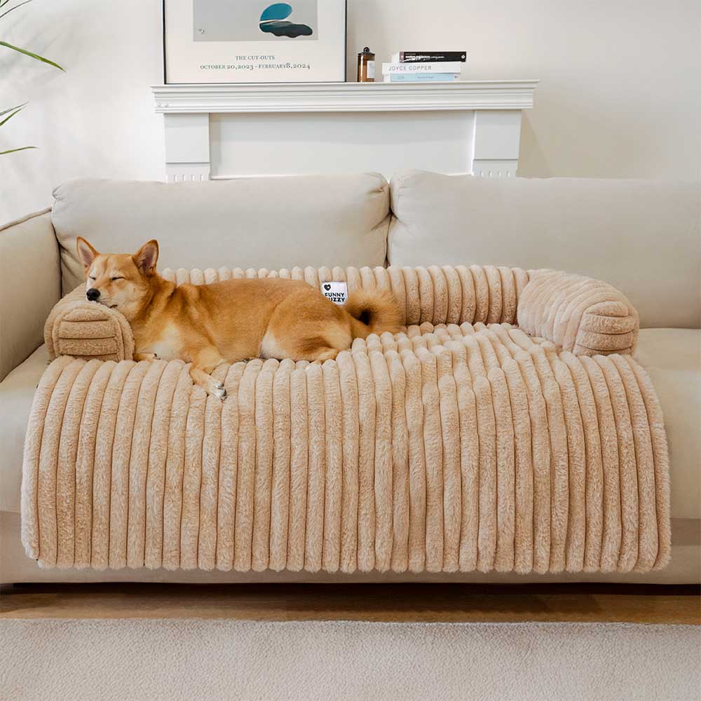 Fluffy Sofa Blanket Bolster Dog Mat Sleek Couch Cover