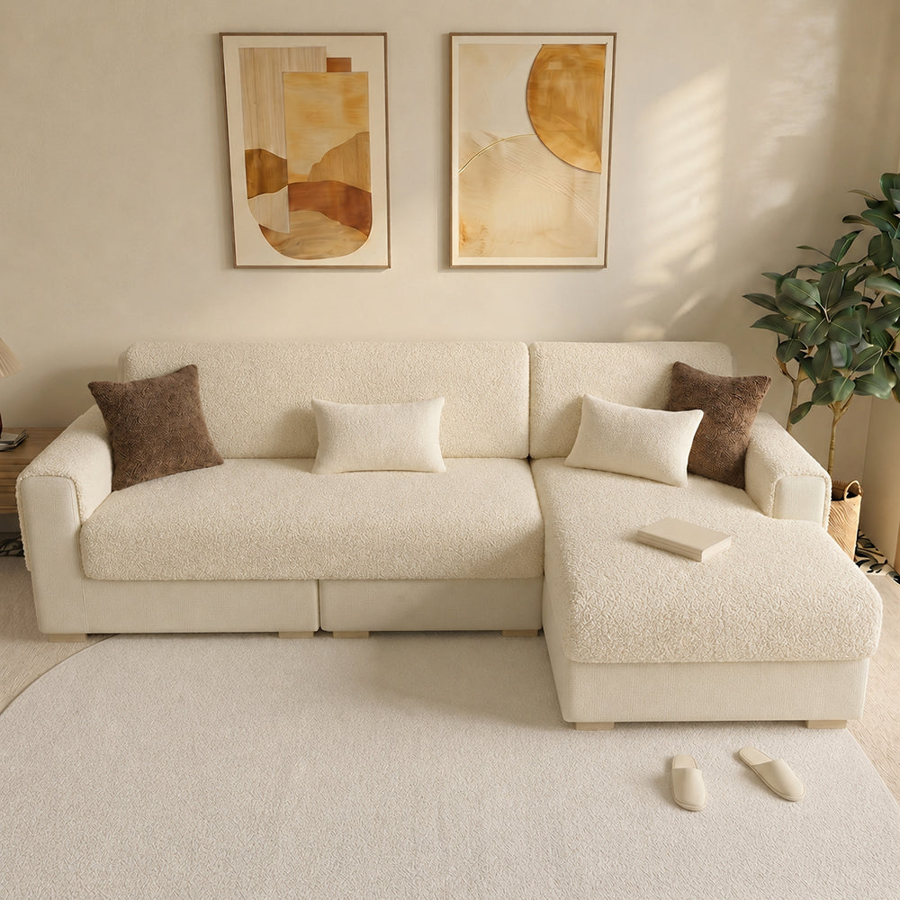 All-Season Breathable Chenille Scratch-Resistant Sofa Protection Comfy Couch Cover