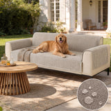 One-Piece Chenille Scratch-Resistant Durable Water-Repellent Non-Slip Stretch Couch Cover