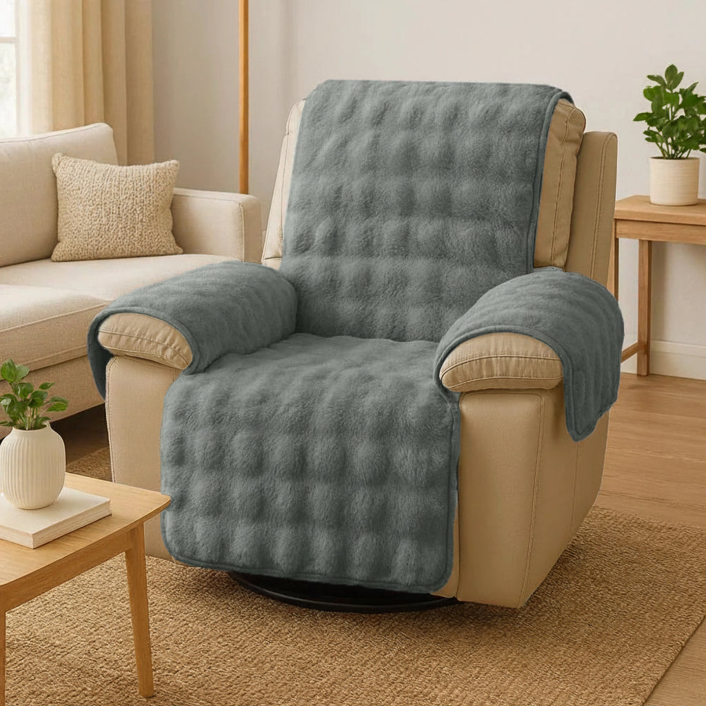 Water-resistant Fluffy Soft Furniture Protector Stretch Couch Cover-EverDry