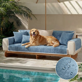 Waterproof Antimicrobial Simple Chenille Fabric Anti-scratch Elegant Couch Cover