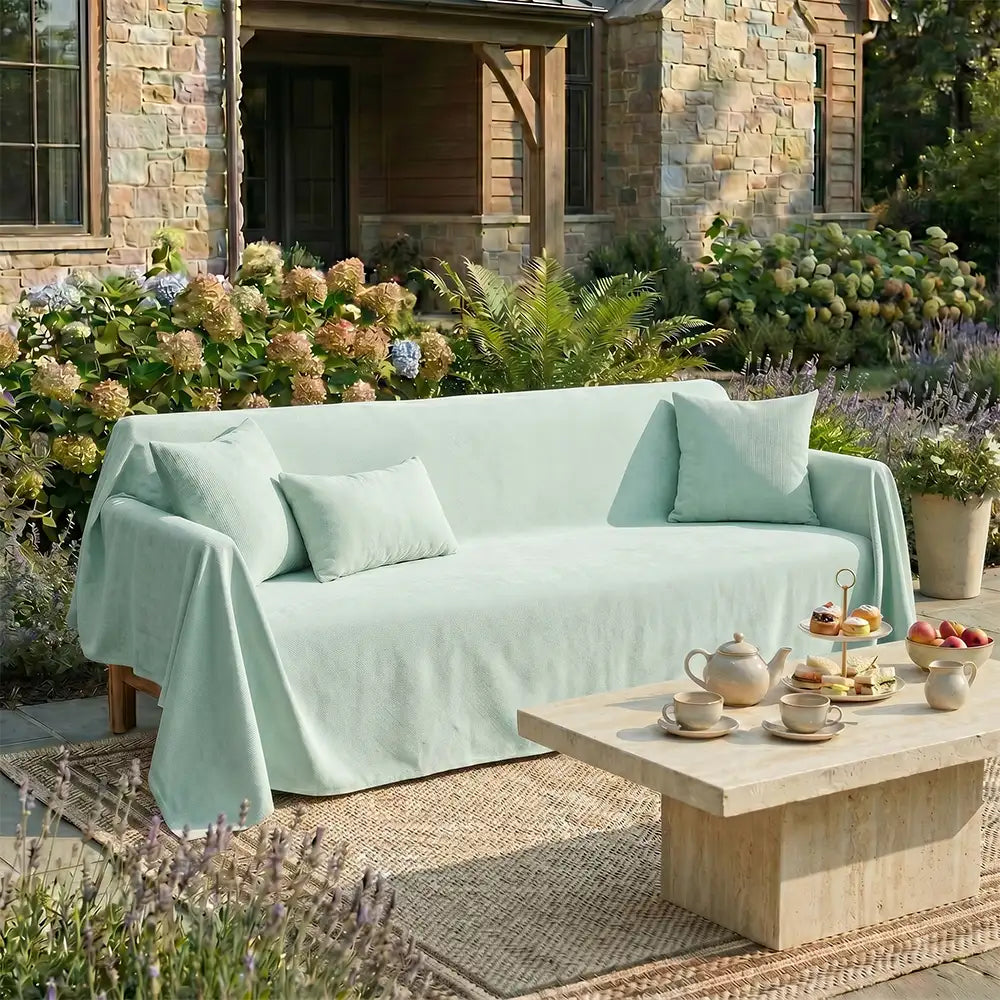 Soft and Waterproof Scratch-Resistant Non-Linting Throw Heavy-Duty Couch Cover