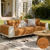 Waterproof Antimicrobial Simple Chenille Fabric Anti-scratch Elegant Couch Cover