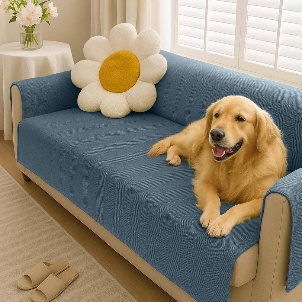 Waterproof Non-Slip Furniture Protector One-Piece Pet Comfy Couch Cover-Slipsafe