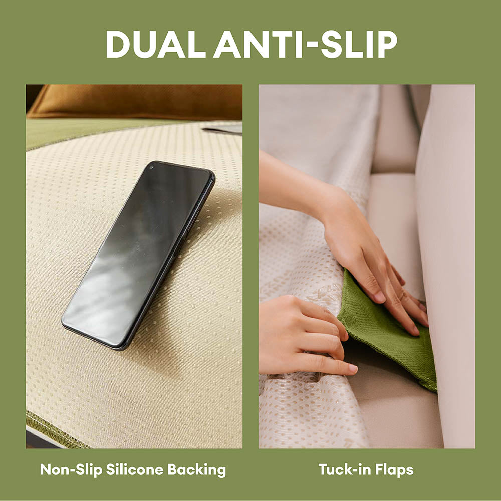 Waterproof Non-Slip Furniture Protector One-Piece Pet Sectional Stretch Couch Cover-Slipsafe