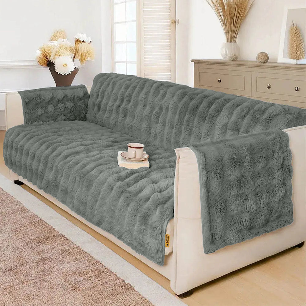 Water-resistant Fluffy Soft Furniture Protector Recliner Chair Covers Premium Couch Covers