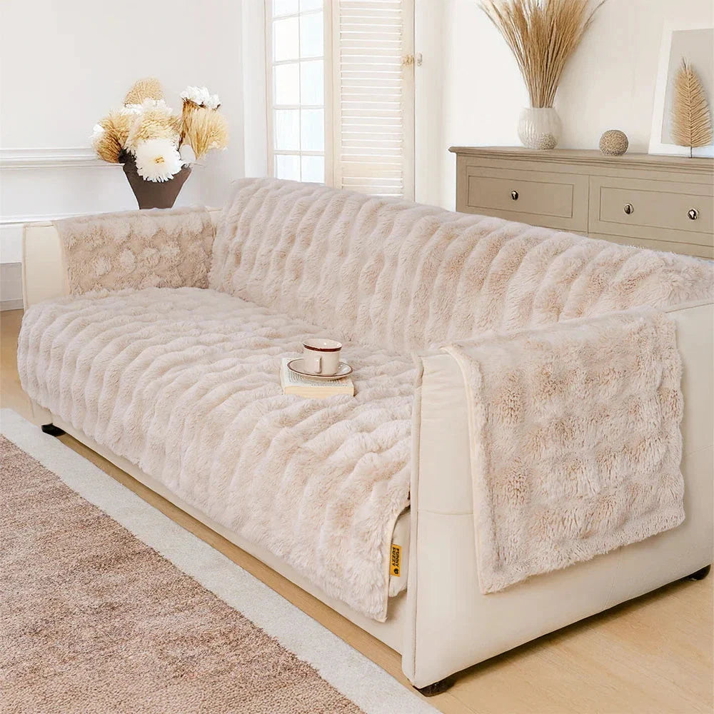 Water-resistant Fluffy Soft Furniture Protector Recliner Chair Covers Premium Couch Covers