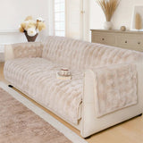 Water-resistant Fluffy Soft Furniture Protector Stretch Couch Cover-EverDry