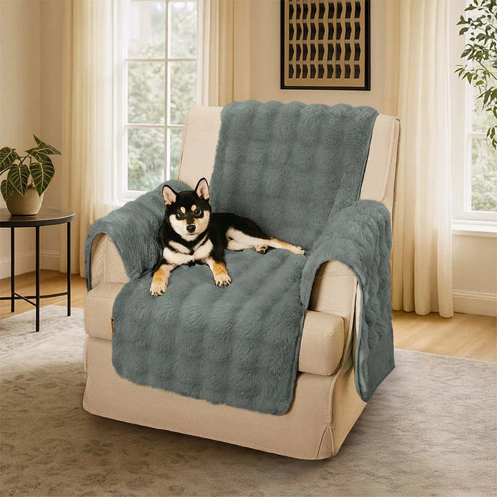 Water-resistant Fluffy Soft Furniture Protector Recliner Chair Covers Premium Couch Covers