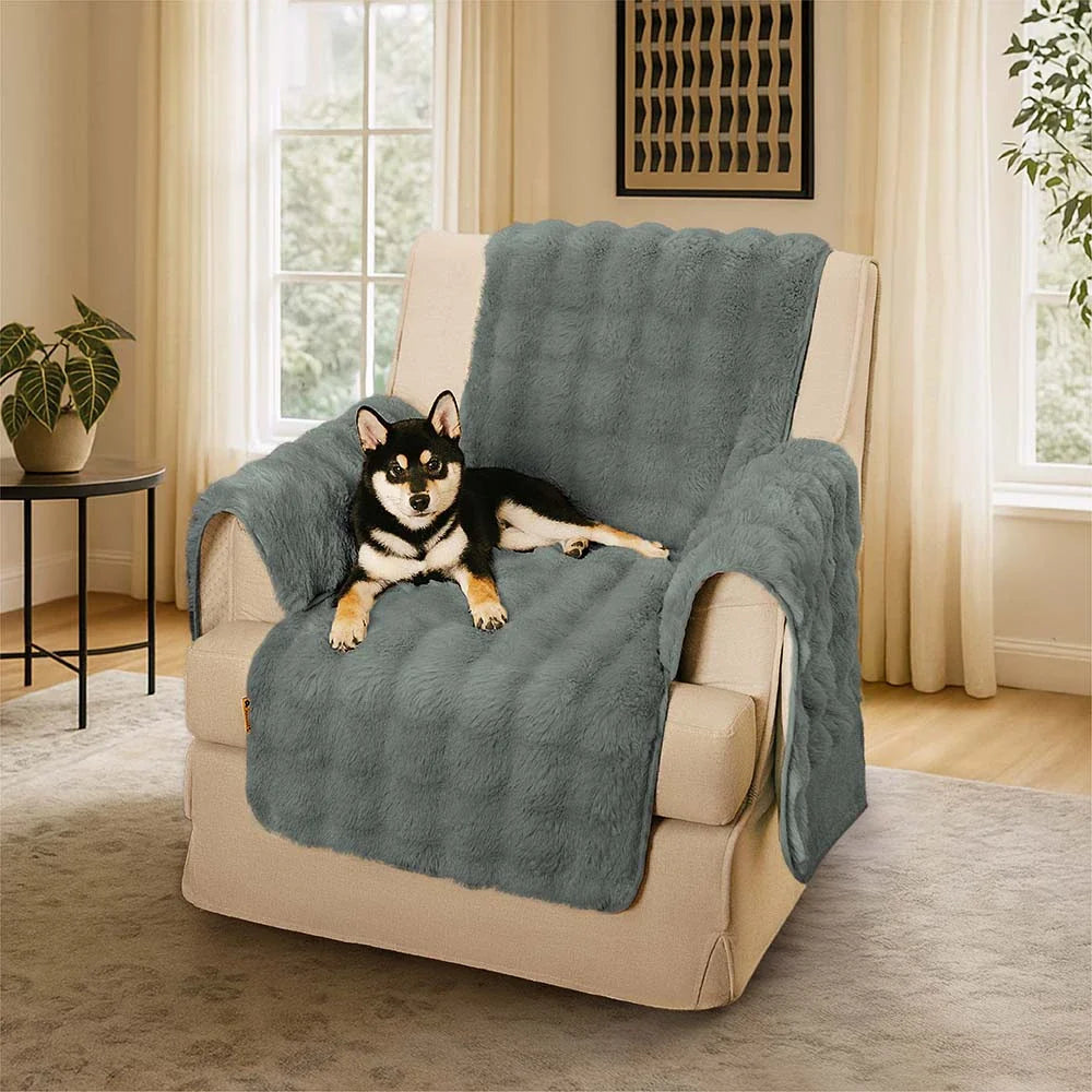Water-resistant Fluffy Soft Furniture Protector Stretch Couch Cover-EverDry