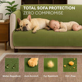 Waterproof Non-Slip Furniture Protector One-Piece Pet Sectional Stretch Couch Cover-Slipsafe