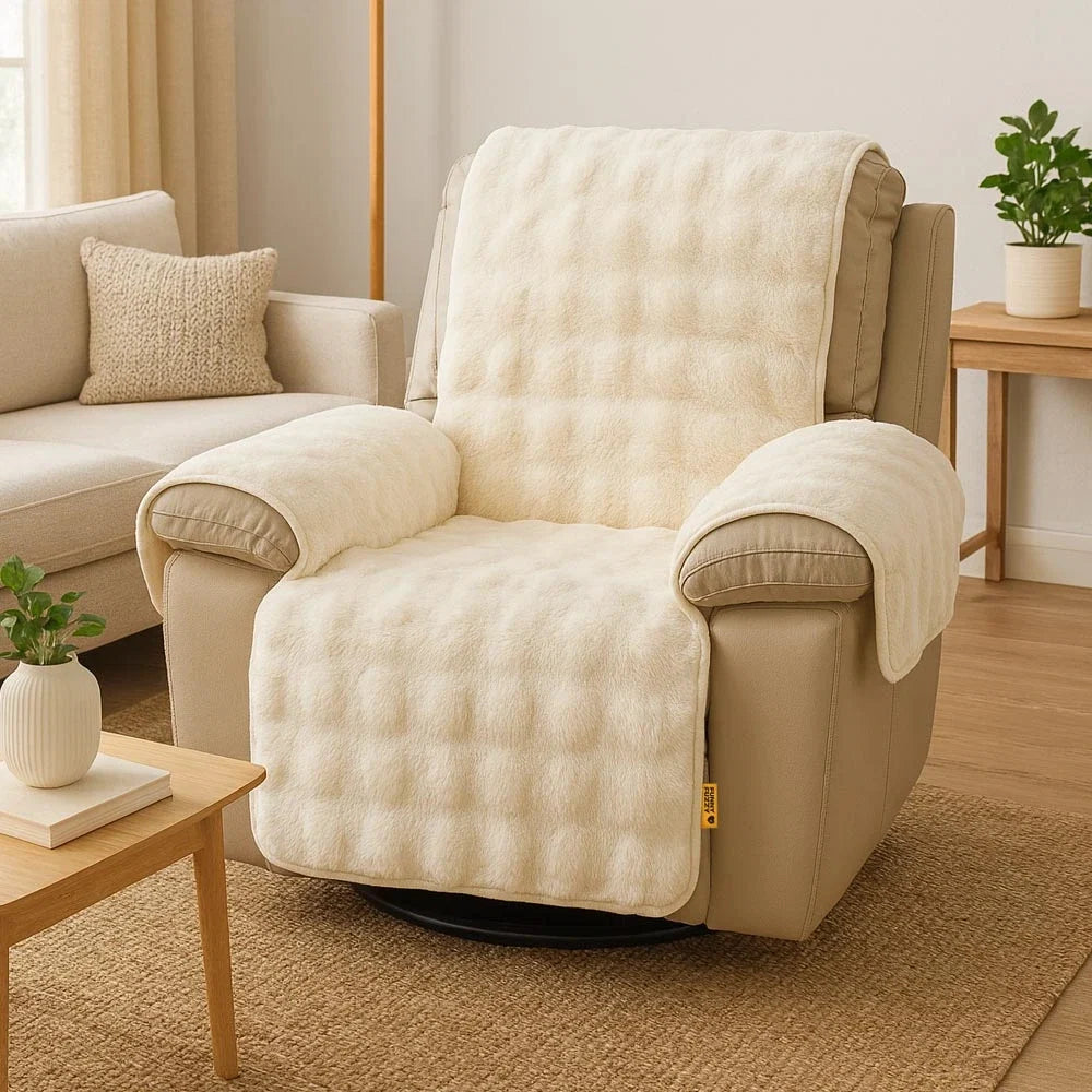 Water-resistant Fluffy Soft Furniture Protector Recliner Chair Covers Premium Couch Covers