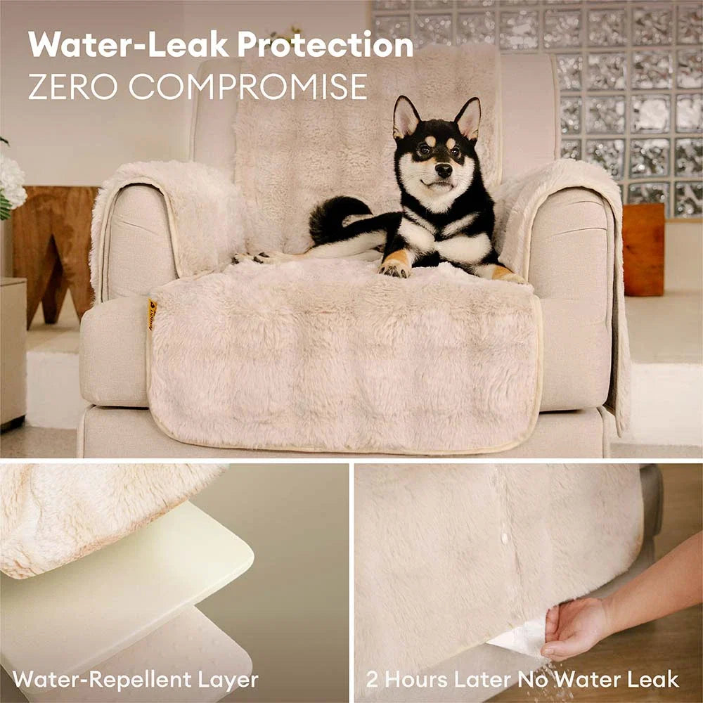 Water-resistant Fluffy Soft Furniture Protector Recliner Chair Covers Premium Couch Covers