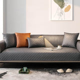 Water-resistant Leathaire Fabric Sofa Cover Furniture Protection Sleek Couch Cover