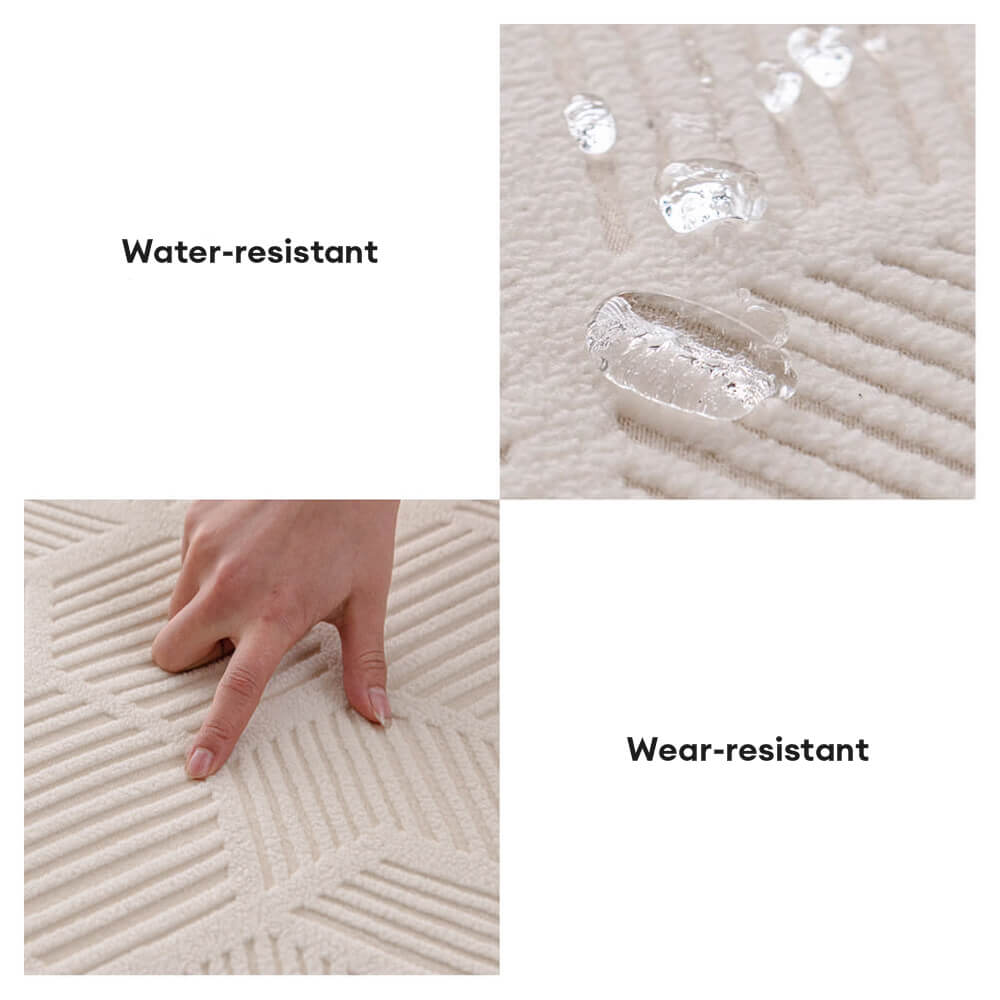 Honeycomb Pattern Water-resistant Stretch Full-Cover Magic Sectional All-Season Couch Cover