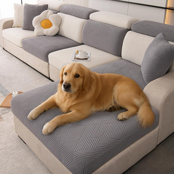 Modern Geometric Stretch Full-Wrap Magic Sectional Durable Couch Cover