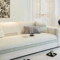 Chenille Jacquard Wide Edge Design Scratch-Resistant Luxe Couch Cover