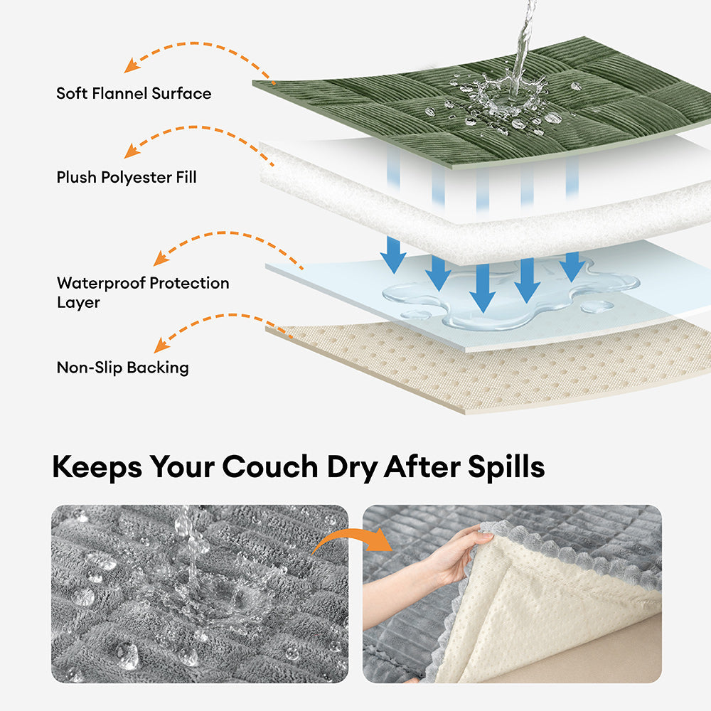 Waterproof Lazy Soft Flannel Breathable Pet Mat Non-slip Premium Couch Cover