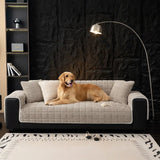 Waterproof One-Piece Cozy Flannel Sofa Protection Non-Slip Recliner Anti-Slip Couch Covers
