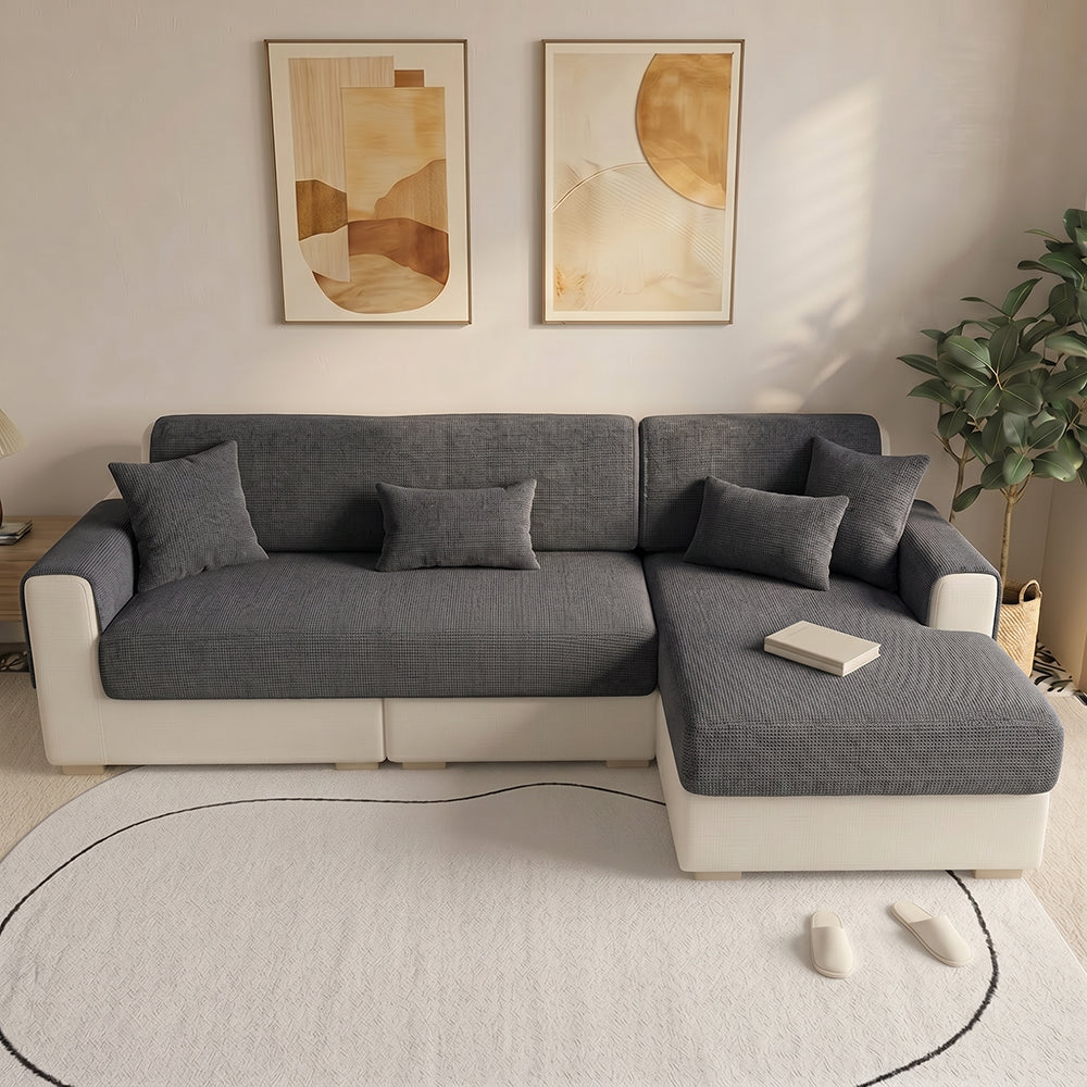 One-Piece Chenille Scratch-Resistant Durable Water-Repellent Non-Slip Stretch Couch Cover