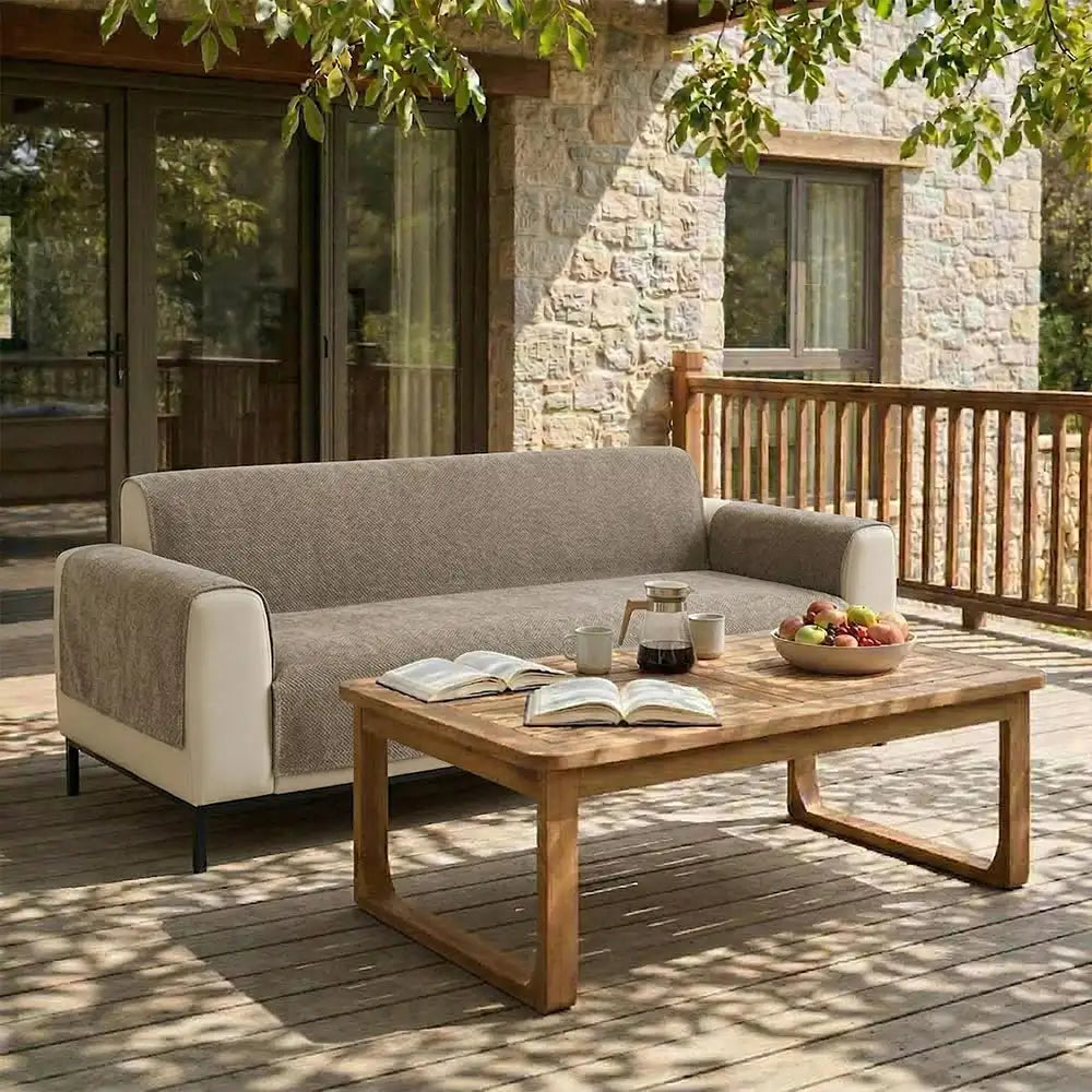 One-Piece Chenille Scratch-Resistant Durable Water-Repellent Non-Slip Stretch Couch Cover