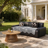 Water-repellent Teddy Fleece Non-Slip Straight Stretch Couch Cover