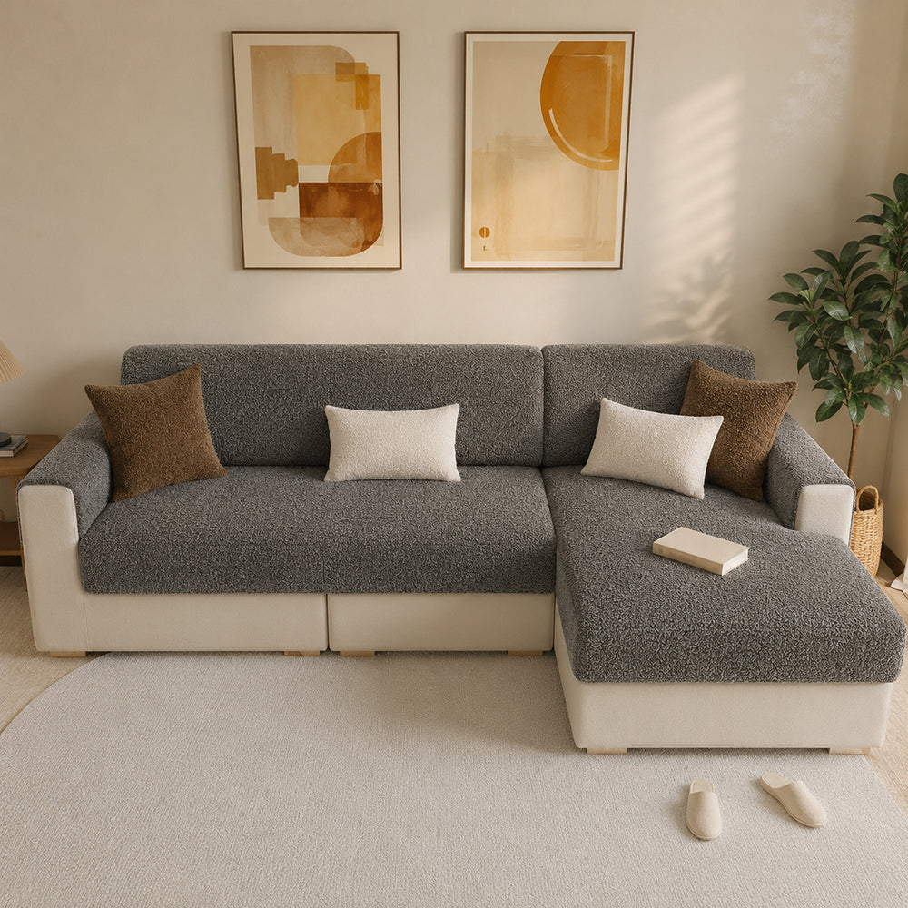 All-Season Breathable Chenille Scratch-Resistant Sofa Protection Comfy Couch Cover