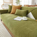 Herringbone Chenille Fabric Furniture Protector Plush Couch Cover