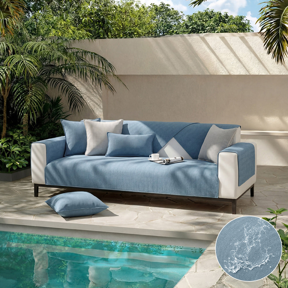 Waterproof All-season Stain-resistant Durable Outdoor Plush Couch Cover