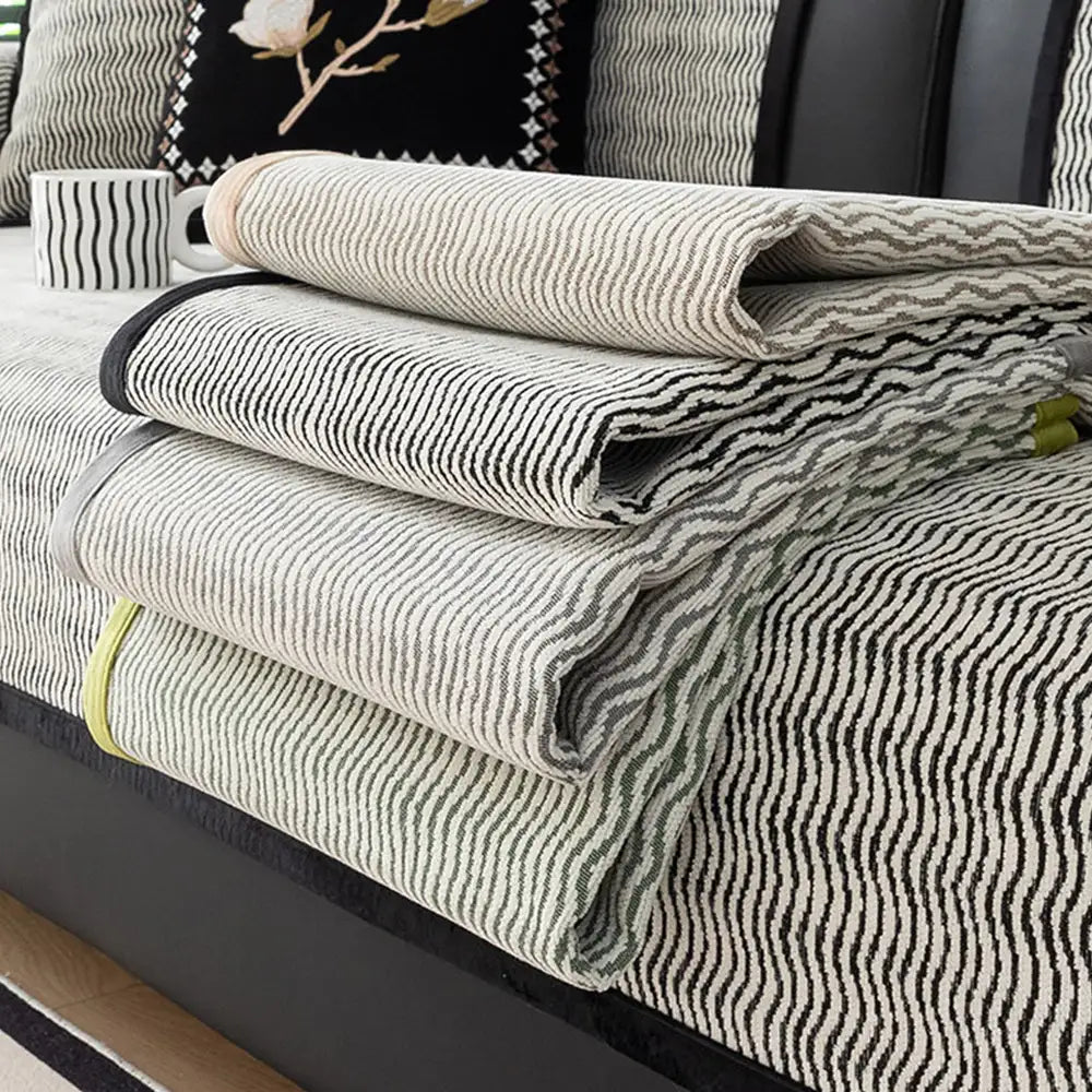 All-Season Chenille Breathable Sofa Protective Non-Slip Stretch Couch Cover
